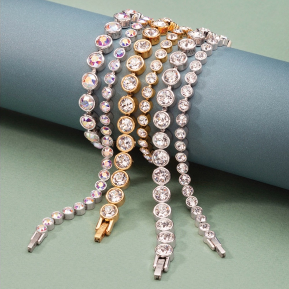 Touchstone Crystal mini ice bracelet aurore boreale BNIB so pretty - Picture 5 of 8